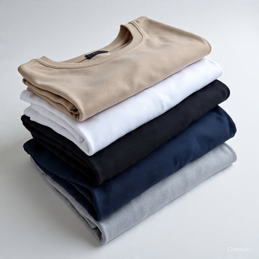 Combo of five 5 Heavy cotton black, beige, blue, white, grey