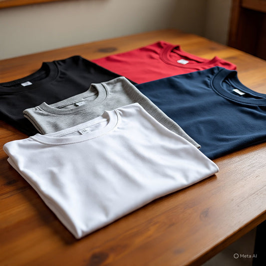 Combo of five 5 Heavy cotton black, red, blue, white, grey